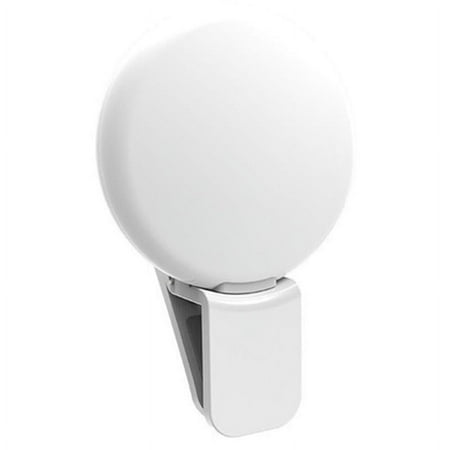Mini Selfie Fill Light Clip On Cellphone Selfie Light Adjustable 3-level Phone Light Men For Women Flash Lens