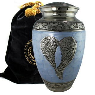 Smartchoice Cremation Urns For Human Ashes Adult - Handcrafted Funeral  Memorial Ashes Urn Royal Blue Cremation Urn