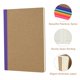 thumbnail image 2 of Cuadernos ZCZN tamaño A5 con tapa kraft y rayados, paquete de 100, 10 colores, 2 of 8