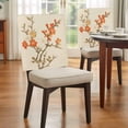 thumbnail image 4 of Vintage Botanical Chair Back Covers, Removable Chair Covers for Dining Chairs Set of 4, Washable Chairs Slipcovers Back Seat Protector for Wedding Party 19"x20", 4 of 9