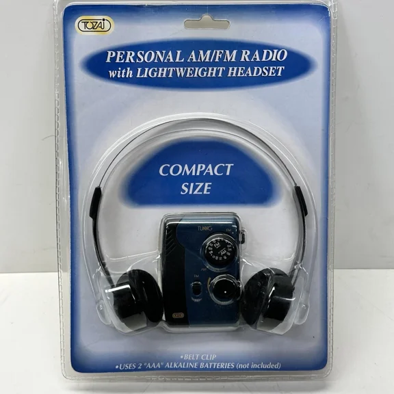 YANI- Vintage Tozai Personal Am/Fm Radio Player With Headphones