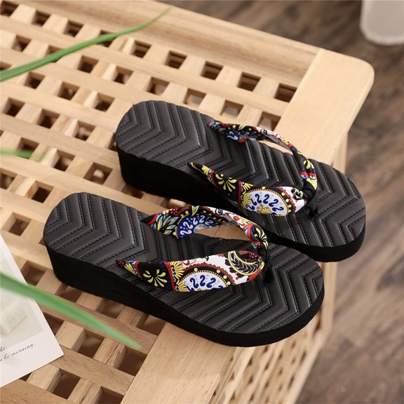 YOUYEDIAN Orthopedic Sandals for Women Arch Support Summer Flat Sandals Wide Width Slip on Non Slip Work Shoes Comfort 2026 New Foam Shoes (Black)