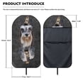 thumbnail image 7 of FUIALDOLG Schnauzer Dog Print Terry Cloth Car Seat Cover, Sweat Proof Waterproof Non Slip Towel Protector, for Cars Trucks SUVs and Sedans, 7 of 7