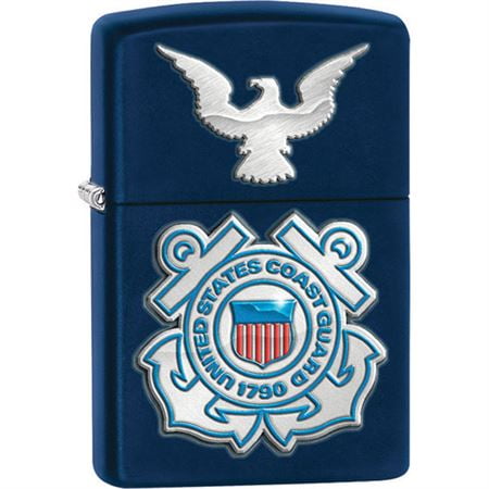 Navy Matte Lighter - Zippo 28681 Navy Matte US Coast Guard Lighter