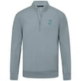 thumbnail image 2 of Men's Levelwear  Gray Seattle Mariners Upright Insignia Tri-Blend Quarter-Zip Pullover, 2 of 3