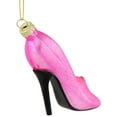 thumbnail image 3 of Northlight 4" Pink High Heel Glittered Glass Christmas Ornament, 3 of 5