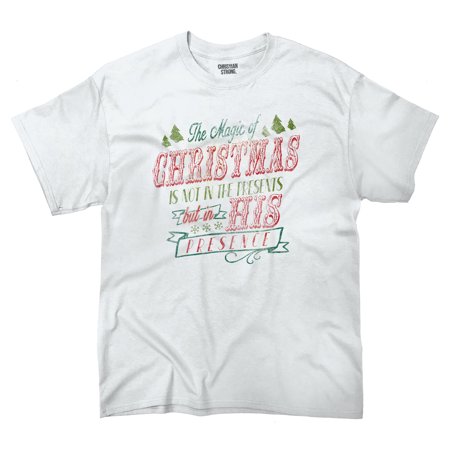 Magic of Christmas Presents Gifts Funny Shirts Ugly Gift Ideas T-Shirt Tee by Brisco Brands