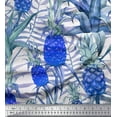thumbnail image 1 of Soimoi Moss Georgette Fabric Leaves & Pine Fruits Print Sewing Fabric Yard 42 Inch Wide, 1 of 3