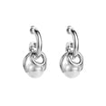 thumbnail image 2 of Hyasfey 1 Pair Women Earrings Multi-layer Irregular Shape Retro Faux Pearl Alloy Electroplated Anti-slip Lightweight Ear Decoration Jewelry Smooth Club Party Hanging Earrings, 2 of 8