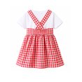 thumbnail image 3 of HILEELANG 2-7T Toddler/Little Girls Red Gingham 100% Cotton Dress Size 2T, 3 of 7