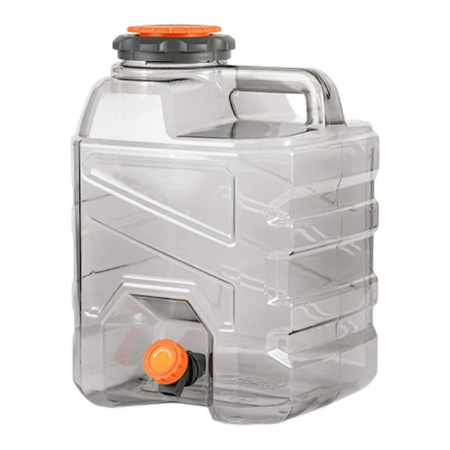 Tanque de agua de agua para acampar sin fugas de bebidas con jarra de almacenamiento de grifos para la escuela de fiesta de senderismo de pesca Viajes 15 L
