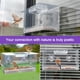 thumbnail image 4 of Comedero Para Pájaros Con Ventana Exterior, Comedero Para Pájaros Con Ventana Transparente, Bandeja Extraíble Multifunción, Acrílico De Succión Fuerte Para Animales Pequeños, 4 of 7
