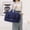 Dark Blue, variant on WIZUTIZ Gym Bag for Women with Shoes Compartment Collapsible Travel Bag Swim Weekender Lightweight Tote Bag Workout Yoga Sports Large Travel Duffle Bag Womens Large Lightweight Bag Pink