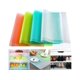 thumbnail image 1 of Paquete de 8 revestimientos para refrigerador, 17,7 x 12 pulgadas, revestimientos lavables para estantes de refrigerador, se pueden cortar - 8, 1 of 6