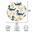 thumbnail image 4 of Round Plate Mat 15.4x15.4 Inchesx1 Placemat Table Mat Kitchen Mat Coffee Mat Fabric Thick, Strong Wear-Resistant, Heat Resistance Cartoon Cute Duck, 4 of 7