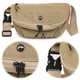 thumbnail image 5 of Riñonera para Mujer Y Hombre Con Correa Ajustable Bolso Pecho Sólido Nailon (caqui), 5 of 5