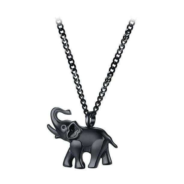 Colr de Memorial Acero inoxidable Funeral Cremación Cenizas Colgante Regalo para bailes Regalos de graduación Acción de gracias Amigos Sunnimix Colgante Elefante