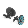 thumbnail image 2 of Football Elegant Dress Accessory: Stainless Steel Men's Cufflinks Set with Shirt Clip for Formal Occasions, 2 of 6