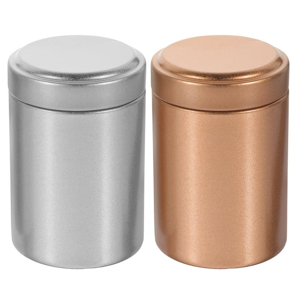 Frascos de almacenamiento, tarro hermético portátil, contenedor de almacenamiento multiusos para especias, café, té, 2 uds.
