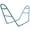 Blue#5, variant on A-Shaped Hammock Chair Stand - Heavy Duty 330 lbs Capacity, Black Steel Frame for Indoor & Outdoor Use, 48.75"L x 56.25"W
