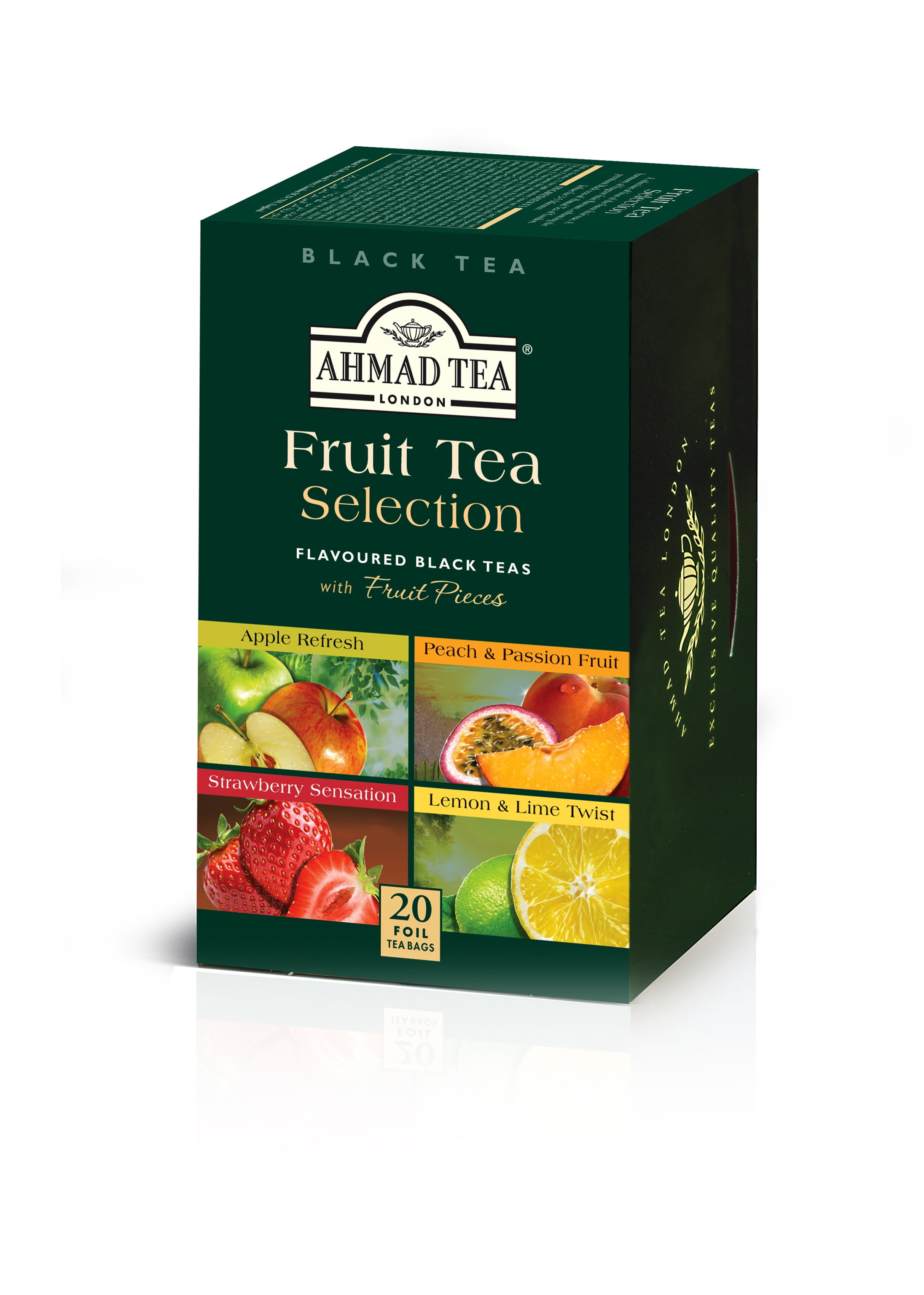 Ahmad Tea, Fruit Black Tea Assortment, 20 ct,1.4oz (Pack of 6