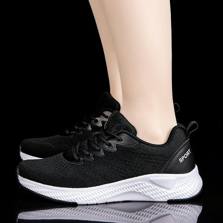 

YTJX Fashion Women Outdoor Mesh Lace-Up Sports Shoes Runing Breathable Shoes Sneakers