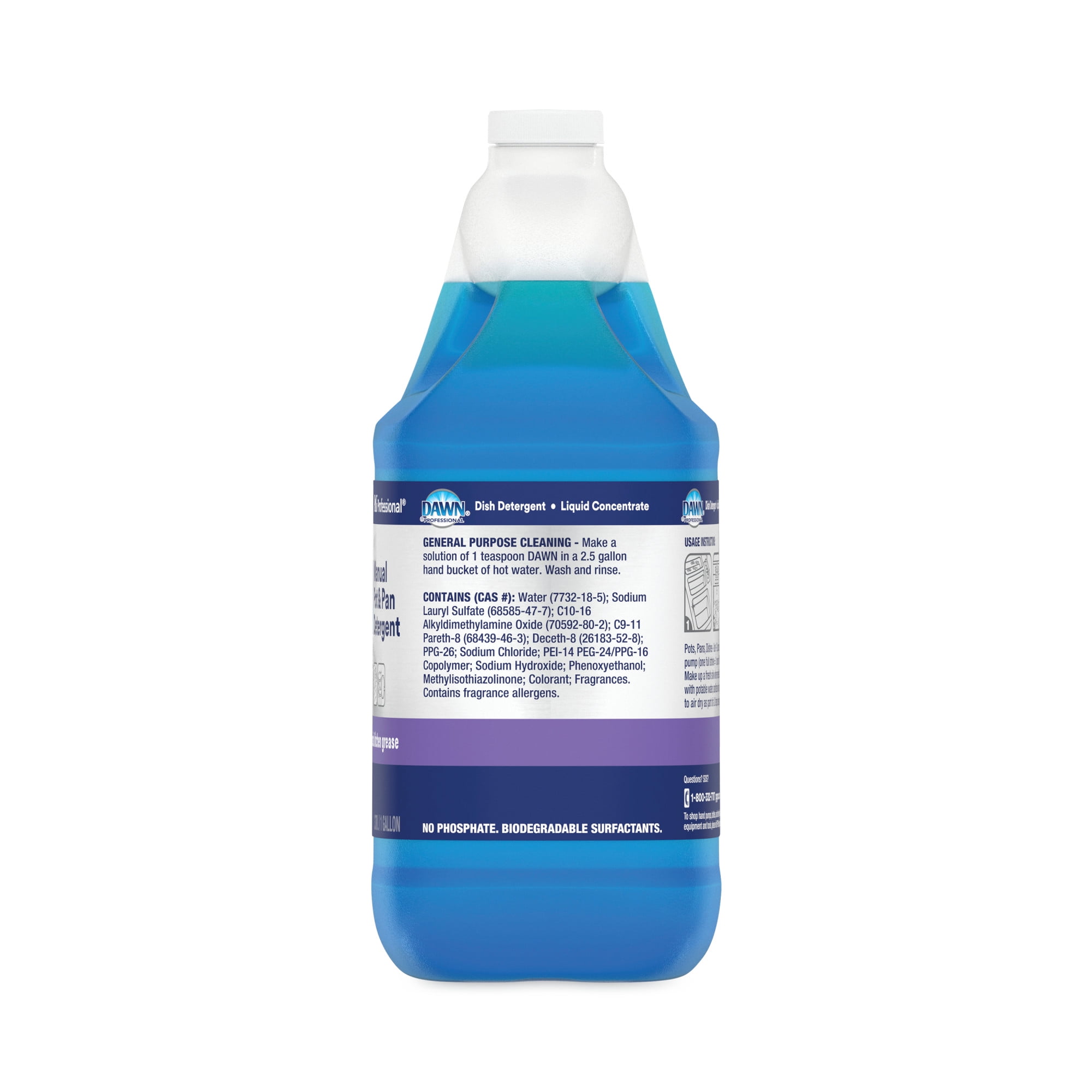 Dawn Professional Manual Pot/Pan Dish Detergent, Original, 4/Carton