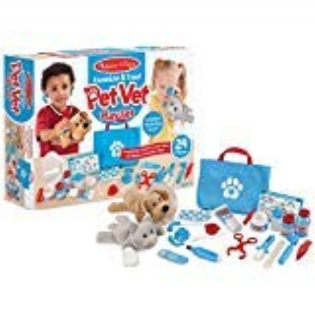 examine and treat pet vet play set