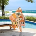 thumbnail image 3 of Yayeee Kids Hooded Towels Toddler Soft Absorbent Beach Bathing Wrap 50" x 23.5", Pink Cityscape Painting, 3 of 5