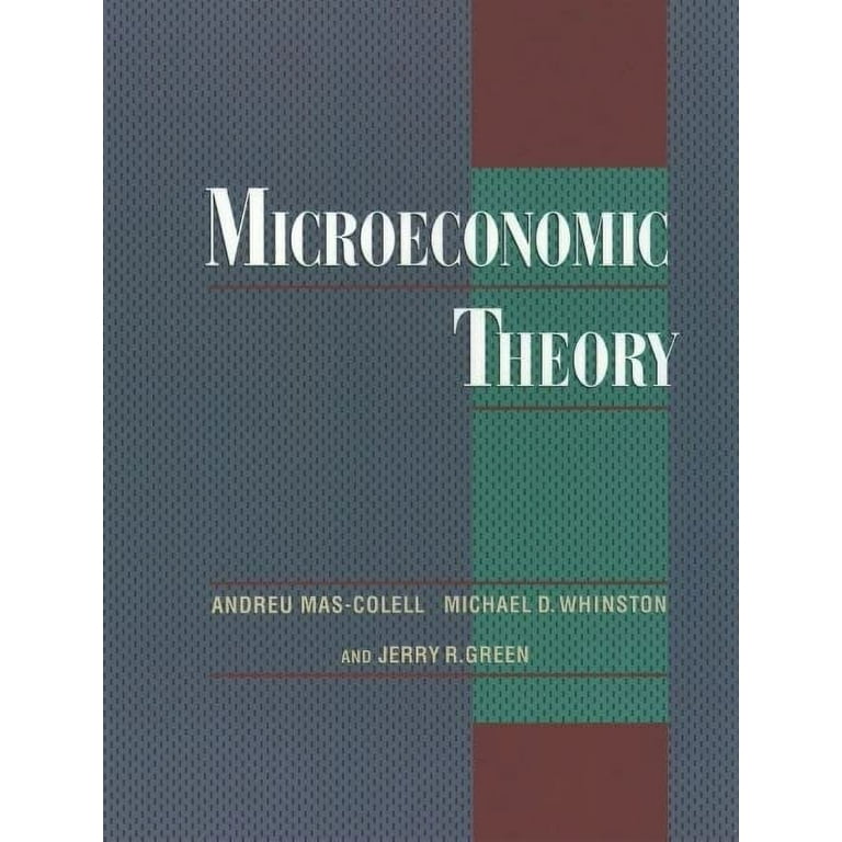 洋書 Microeconomic Theory Microeconomic Theory, (Hardcover) - Walmart.com