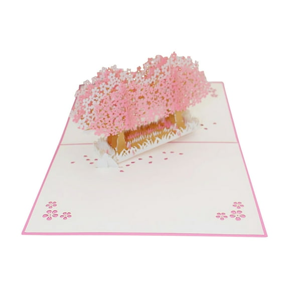 Valentine Pop Up Cards, Bonsai Cherry, Blue Bird, Happy Birthday, Anniversary, 3D Greeting Cards, Ideal Gift for Mom, Sister, Grandma, Girlfriend, Wife, Aunt, 5x7, Envelope