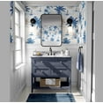 thumbnail image 2 of S4Sassy Peel and Stick Wall Covering, Tropical Palm & Sailboat Removable Wall Wrap - Blue Instant Walls Makeover Mural for Bathroom, Laundry Room, Closet - Self-Adhesive Wallpaper Vinyl -25"x240", 2 of 8