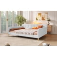 thumbnail image 5 of Queen Size Upholstered Daybed with 4 Support Legs, Beige, 5 of 5
