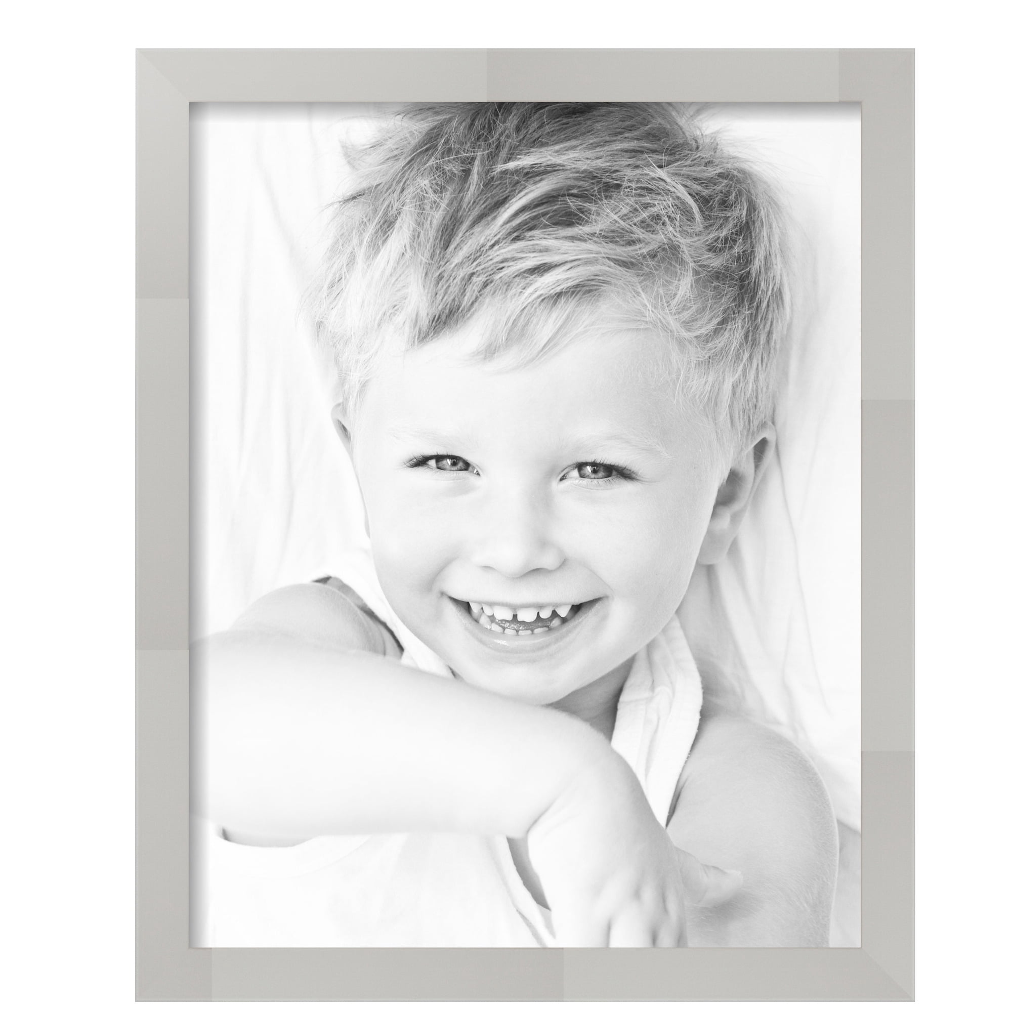 ArtToFrames 16" x 20" Antique White Picture Frame, 16x20 inch White MDF Poster Frame (WOM-5361),  Pack