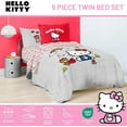 thumbnail image 3 of Hello Kitty Hello Friend 5 Piece Twin Size Comforter Set with Shams, 3 of 4