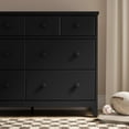 thumbnail image 3 of Storkcraft Moss 6 Drawer Nursery Double Dresser, Black, 3 of 15