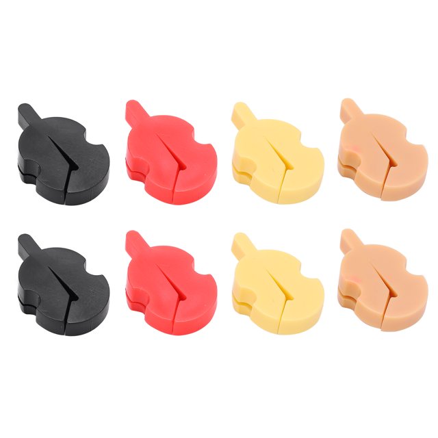 Violin Mute, Light Rubber Soft Tourte Mutes Single Hole 8Pcs For Personal Practices