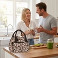 thumbnail image 2 of Inadays Lunch Box for Women, Insulated Lunch Bag Cute Corduroy Reusable Insulated Lunch Bags for Work Picnic or Travel, 2 of 8