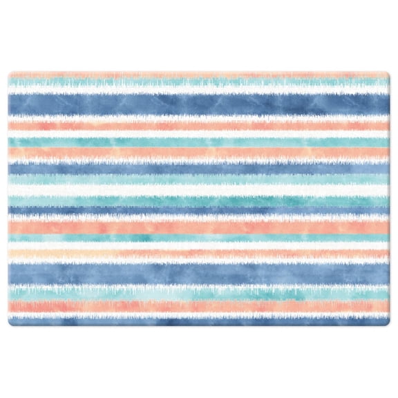 CounterArt "Seaside Stripes" 30” x 20” Decorative Vinyl Comfort Floor Mat