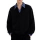 thumbnail image 3 of pstuiky hombres de manga larga, Sudadera con capucha informal de manga larga con solapa y bloques de color para hombre Tops de hombre m, 3 of 7