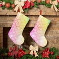 thumbnail image 6 of Lsque Fish Scale Pattern 18 Inch Christmas Stockings, Festive Holiday Stocking for Christmas Decorations Holiday Decor, 6 of 7
