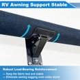 thumbnail image 3 of Unique Bargains RV Awning Support Roller Cradle Center Bracket Black, 3 of 8
