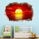thumbnail image 3 of Pintura de paisaje de puesta de sol 3d vívida, pegatinas de pared para sala de estar, dormitorio, decoración del hogar, Mural de arte moderno, pintura de naturaleza muerta - -, 3 of 4