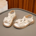 thumbnail image 6 of EnJoCho Cute Kids Girls Sandals Open Toe Ankle Strap Dress Shoes Wedding Party for Toddler Baby Diamond Decorative Bowknot Princess Shoes Summer Casual Party Shoes, 6 of 9