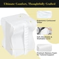 thumbnail image 2 of Knee Pillow for Side Sleepers, Leg Pillow for Sciatica, Back, HIPS, Knees, Joints Pain Relief,Pillows for Between Legs While Sleeping Spine Alignment Support & Relieves Pressure(White), 2 of 17
