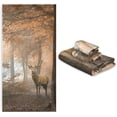 thumbnail image 4 of Dreamtimes Autumn Forest Red Deer Soft Set of 3 Towels, 1 Bath Towel+1 Hand Towel+1 Washcloth, Ideal Decor for Bathroom, Hotel, Gym, Spa and Beach, 4 of 6