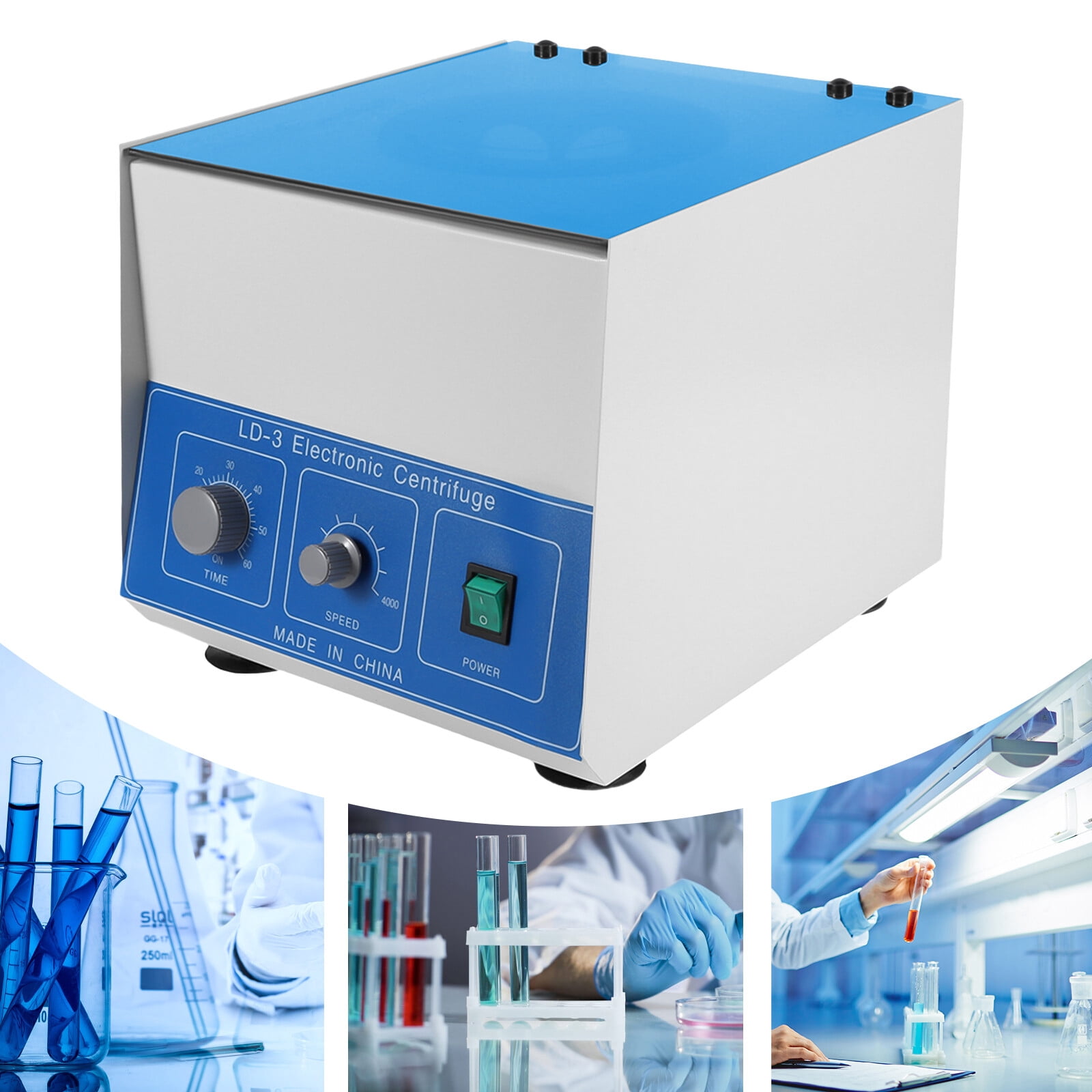 50mlx6 Electric Lab Benchtop Centrifuge 4000rpm Desktop Centrifuga Machine LD-3