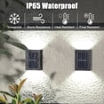 thumbnail image 5 of Liwarace Solar Outdoor Waterproof Up and Down Illuminated Wall Light, 5 of 6