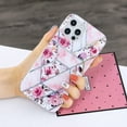 thumbnail image 5 of iPhone 12 Case, iPhone 12 Pro Case, Mantto Cute Slim Fit Hybrid Shockproof Soft TPU Silicone Rubber Bumper Patterned Painted Print Back [6.1 inch] Phone Cover For Apple iPhone 12/12 Pro, Roses, 5 of 6