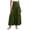 Army Green, variant on Skirts for Women Summer High Waisted Tiered Maxi Skirt, Flowy Casual Solid Color Elastic Waist Ankle Length Skirt with Textured Wave Crinkle Fabric Skirt A Light Blue,2XL